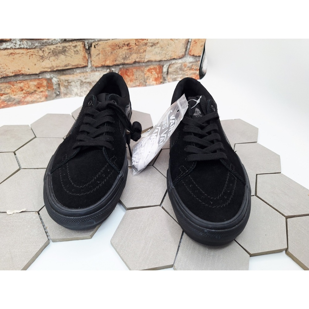 Vans BMX Skate SK8 Low Pro BMX Triple Black Men Sz 7 Boys Sz 7Y Popcush Rare - Picture 2 of 10